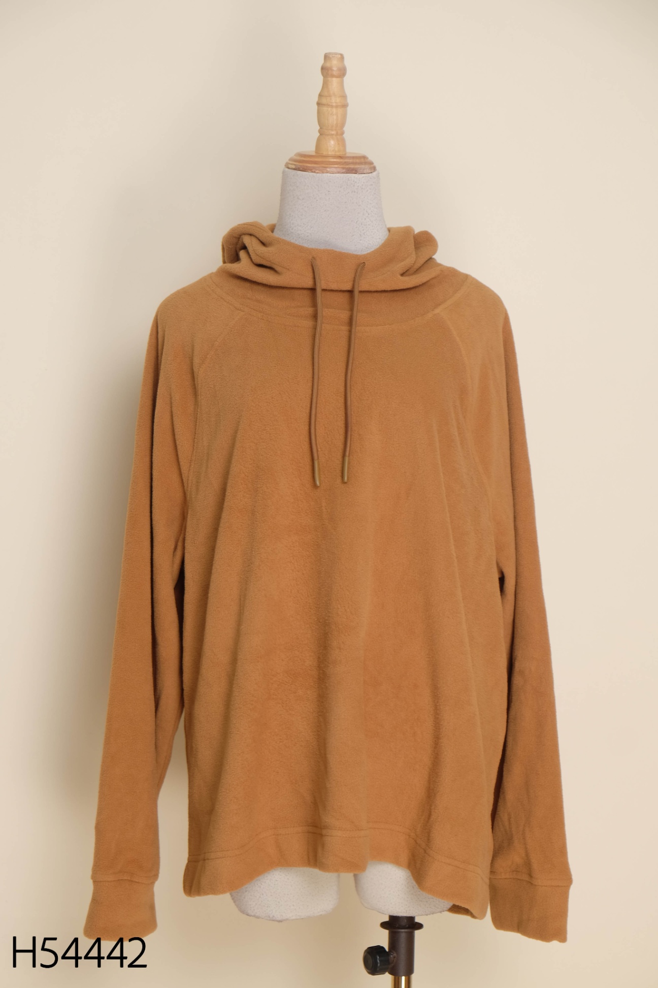 Áo hoodies bông nâu