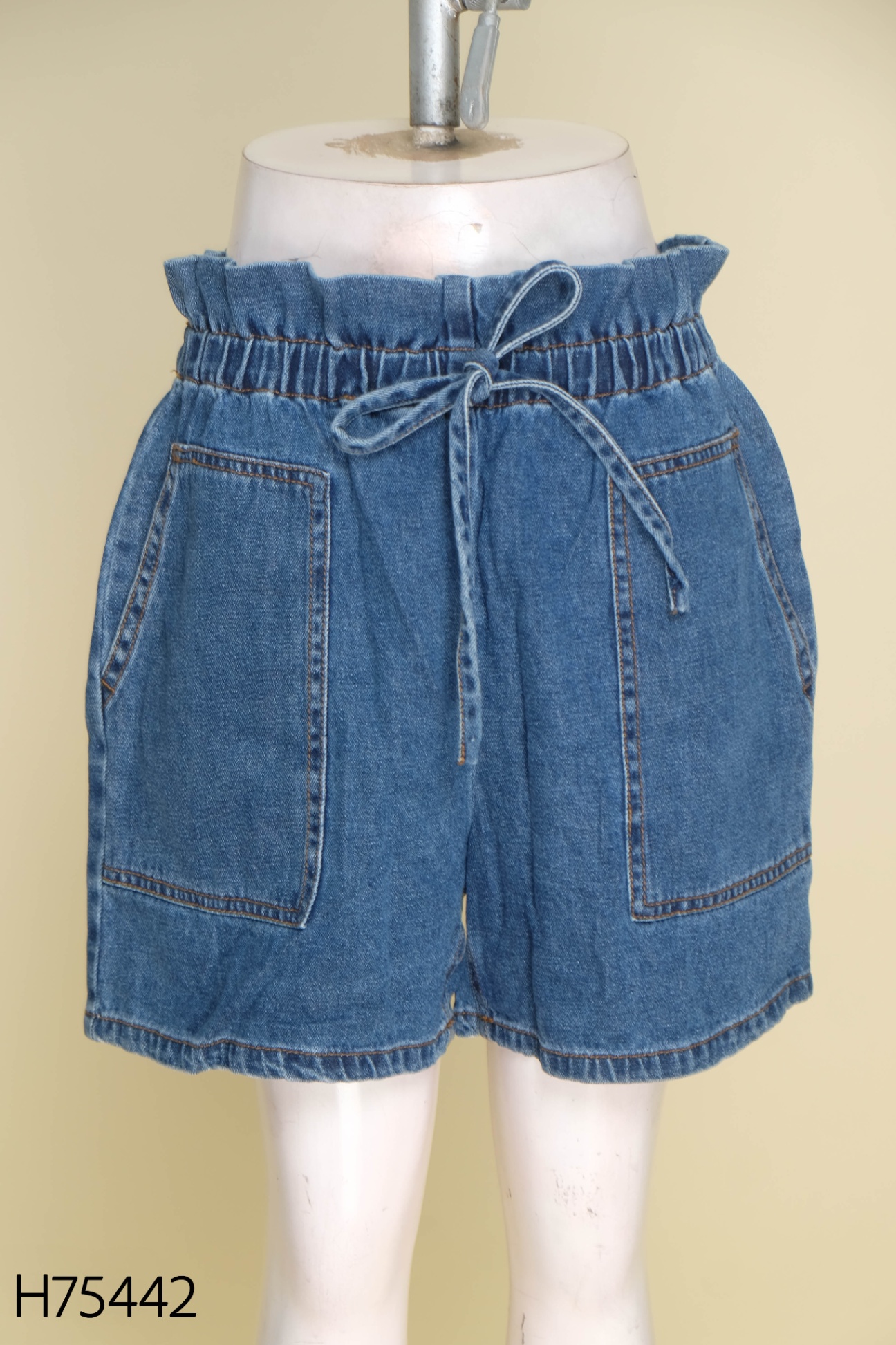 Quần short GEN VIET jean xanh