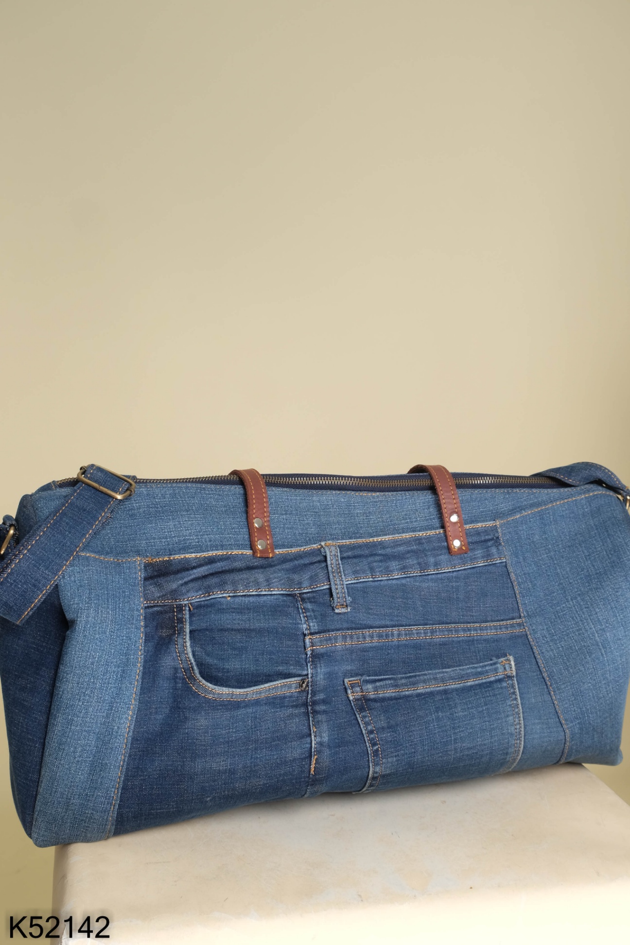 Túi hanmade jeans xanh