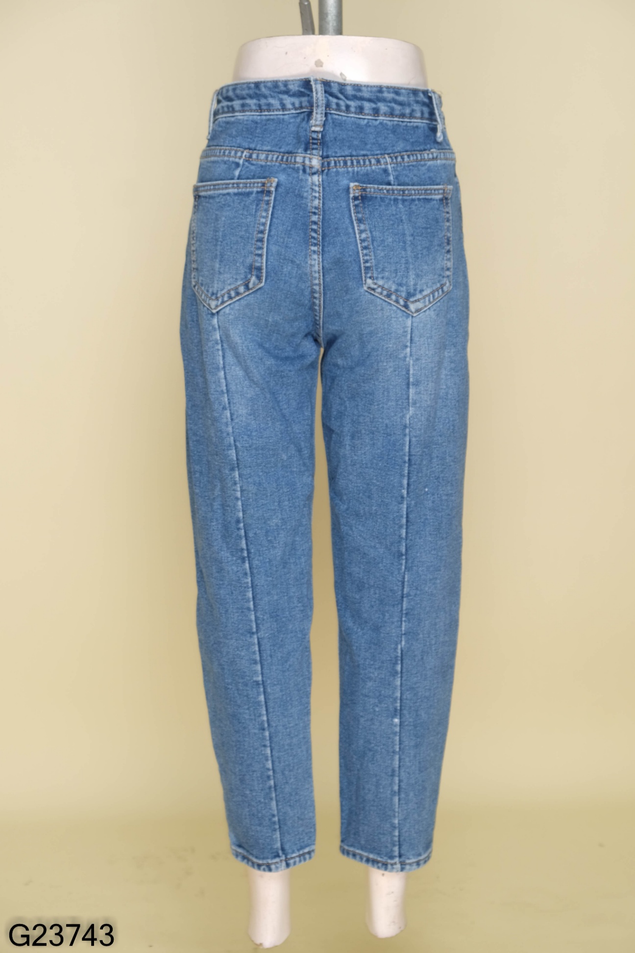 Quần baggy jeans xanh