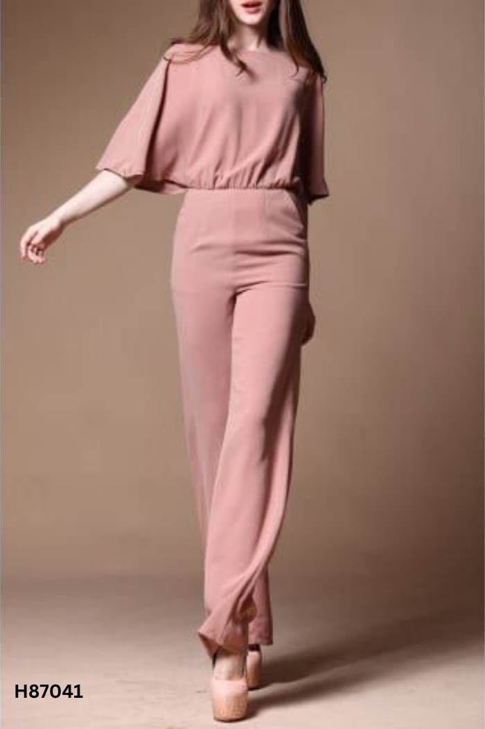 Jumpsuits hồng cánh dơi