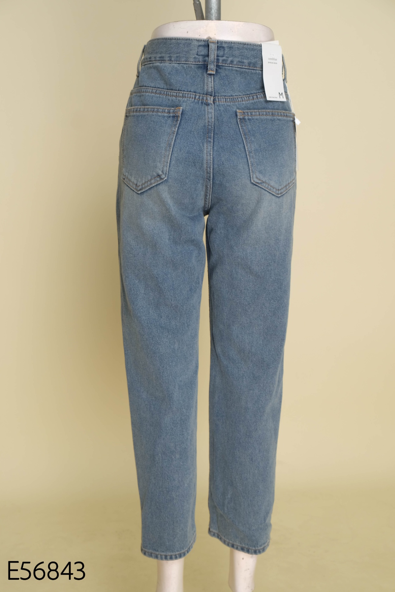 NEWTAG Quần jeans xanh bạc