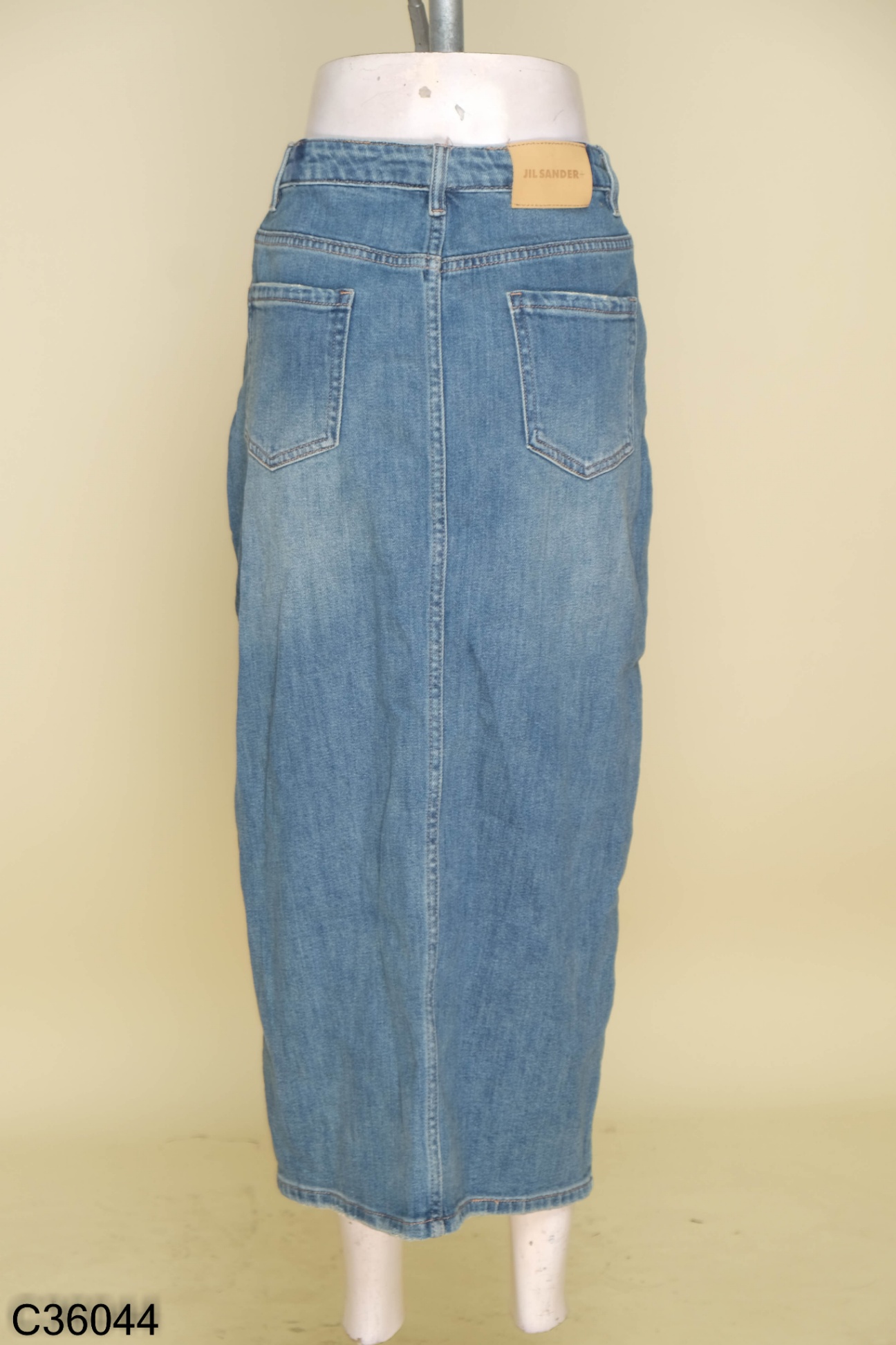 Chân váy jeans xanh dài