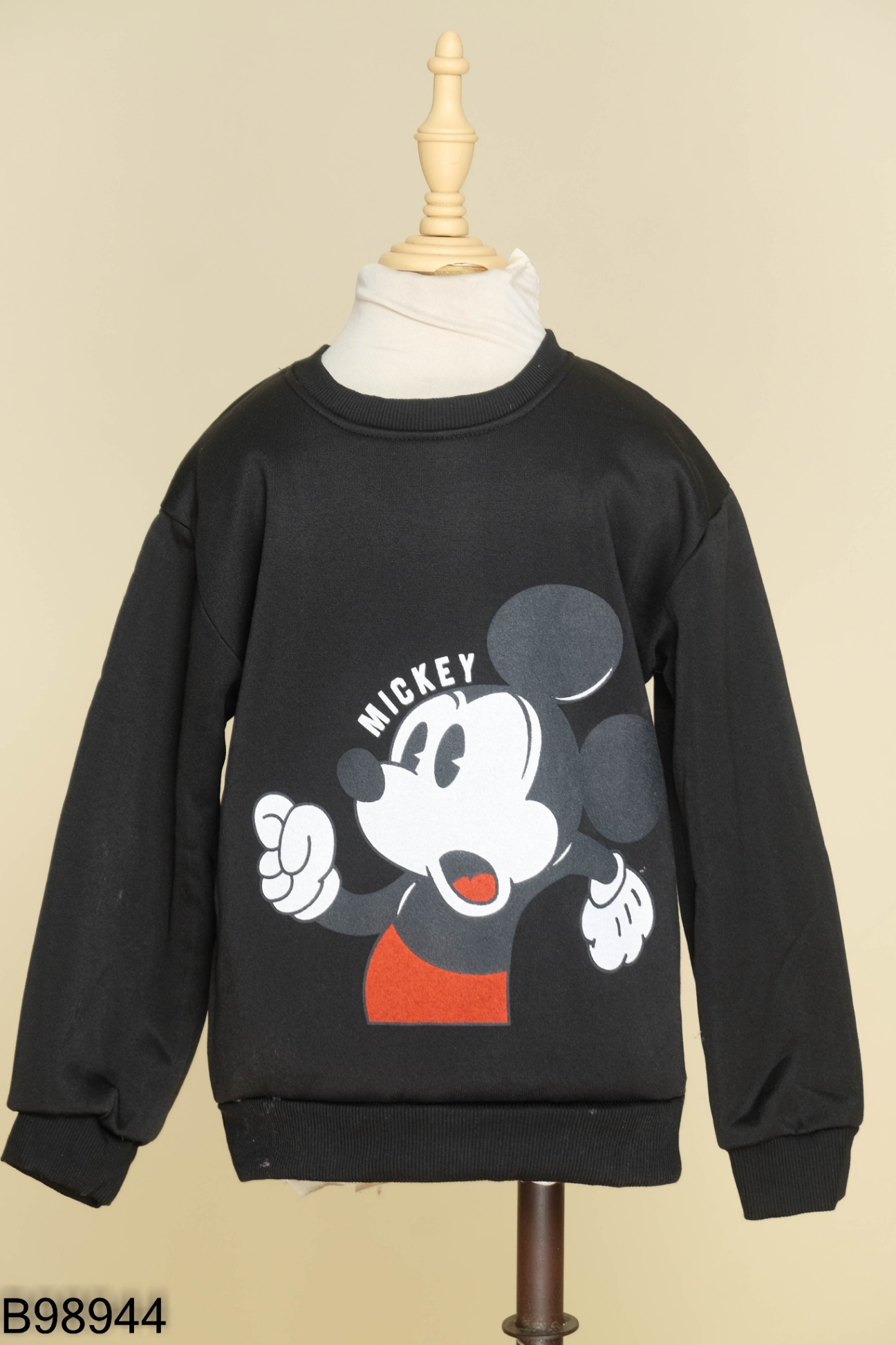 Áo nỉ đen mickey KIDS