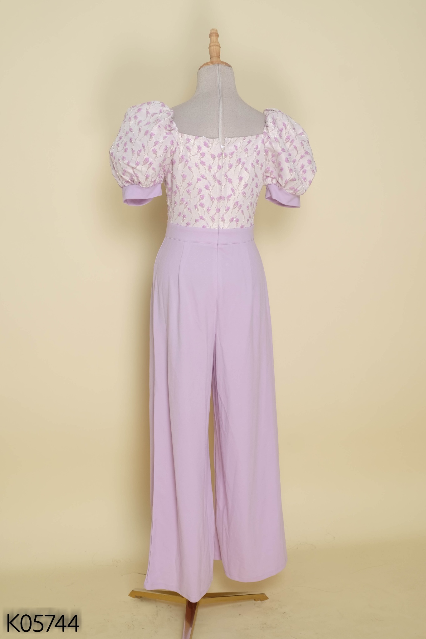 Jumpsuits SHEIN tím tay bồng