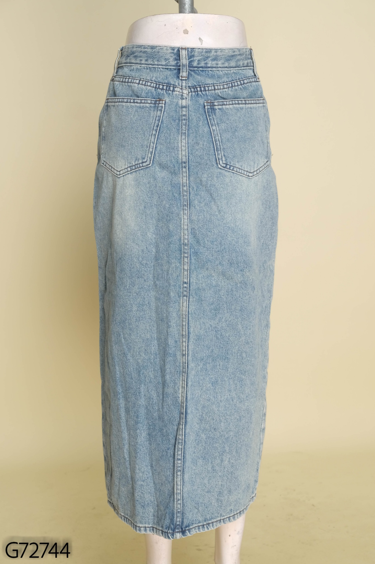 Chân váy jeans xanh dài