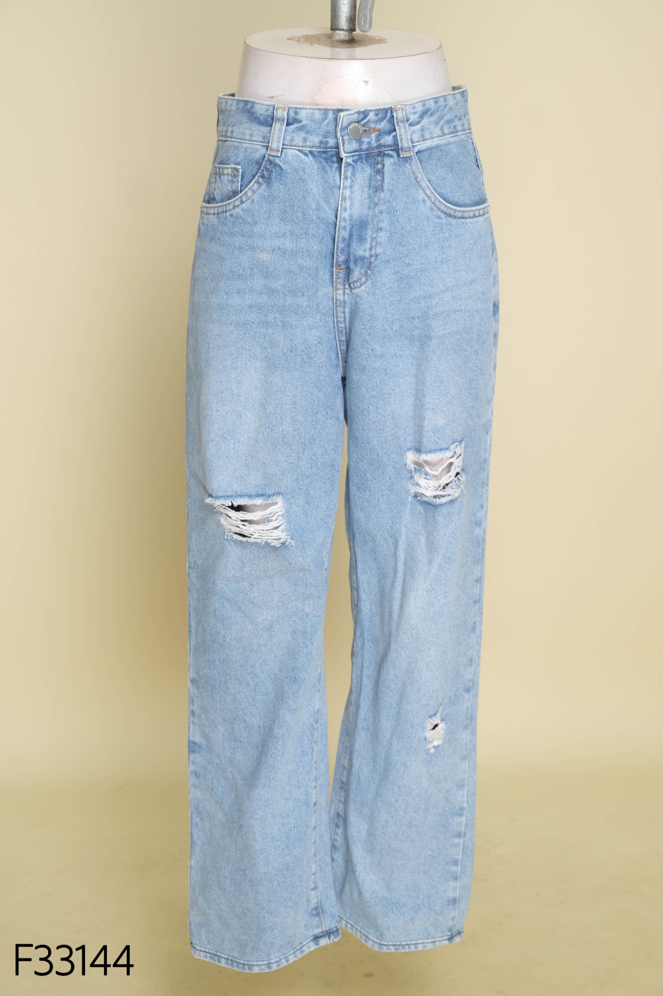 Quần jeans TIQI xanh rách