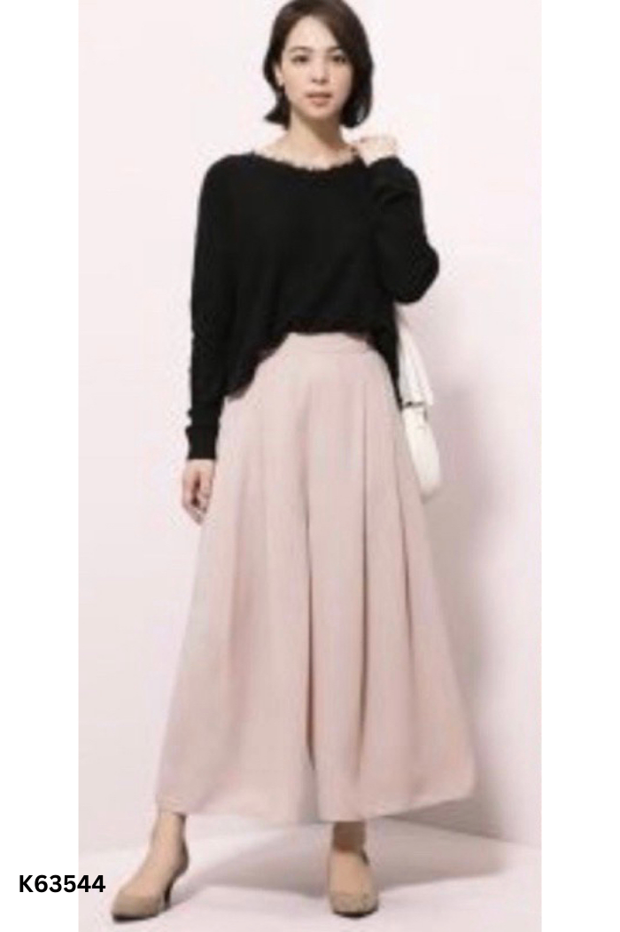 Quần culottes GU lửng vàng