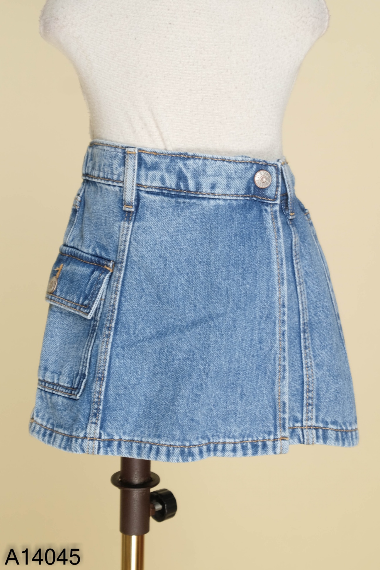 Quần giả váy ZARA jeans xanh KIDS