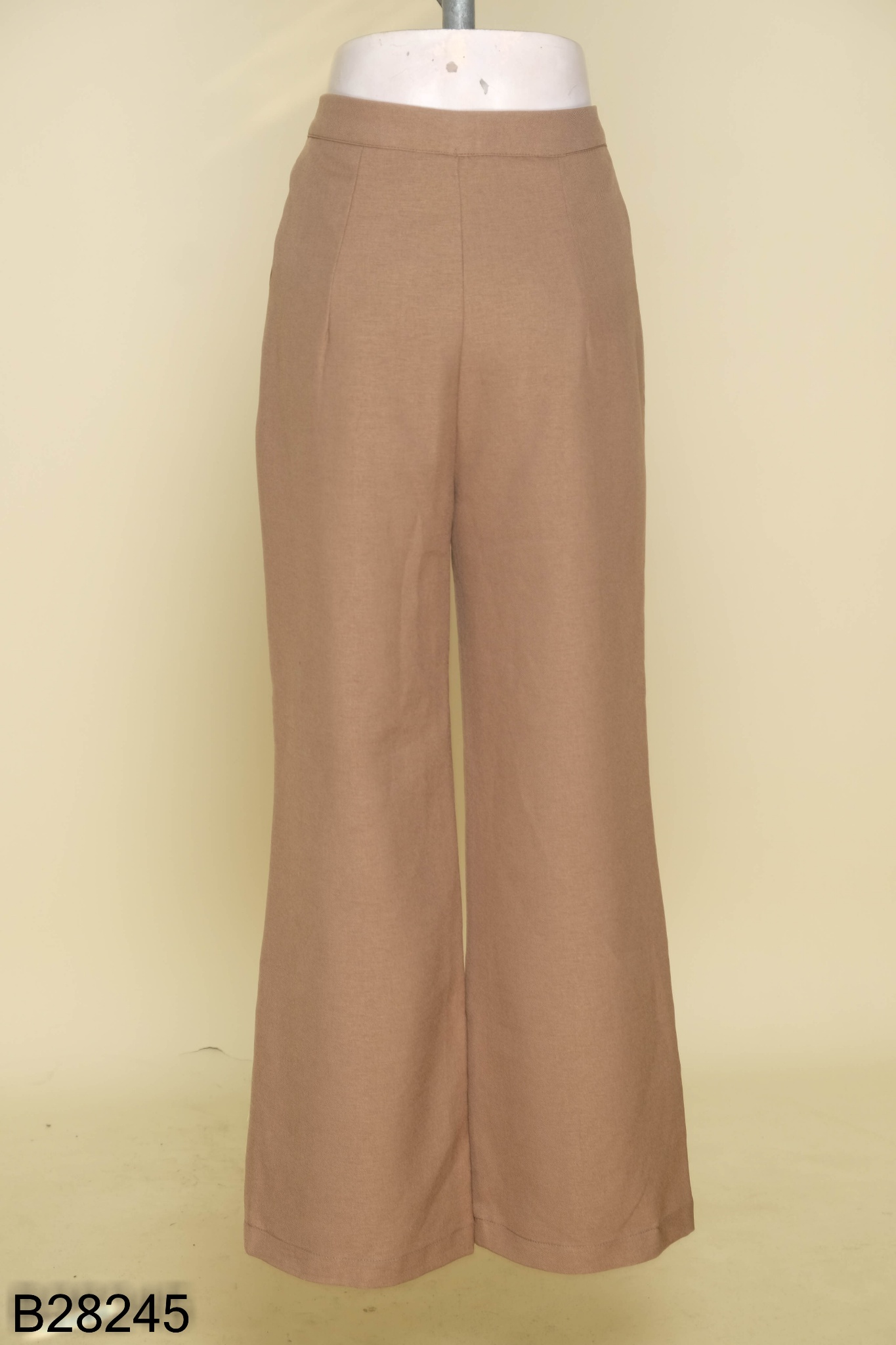 Quần culottes nâu trơn