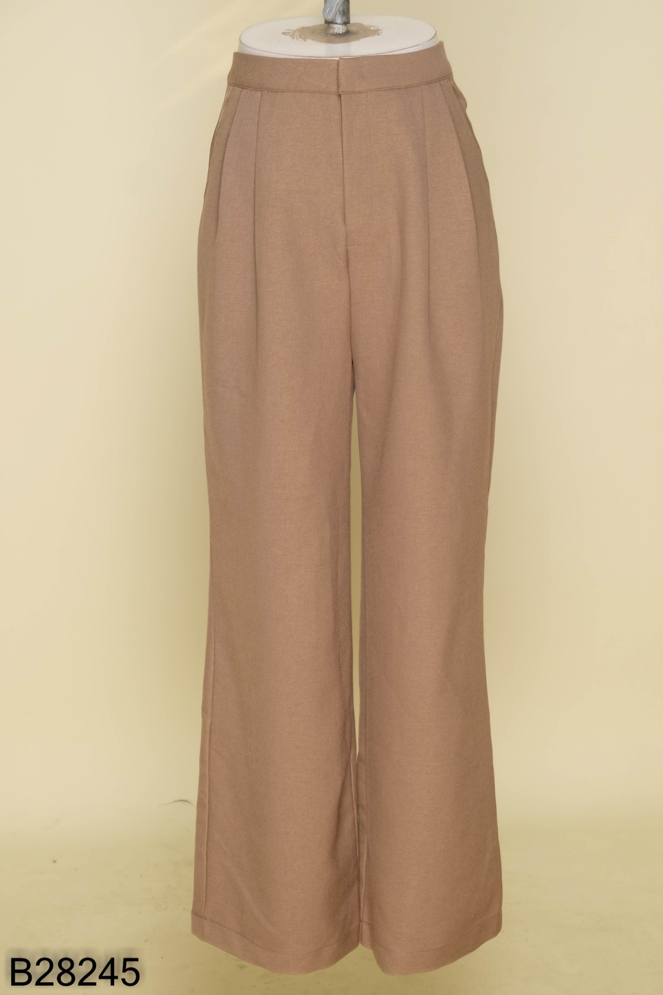 Quần culottes nâu trơn