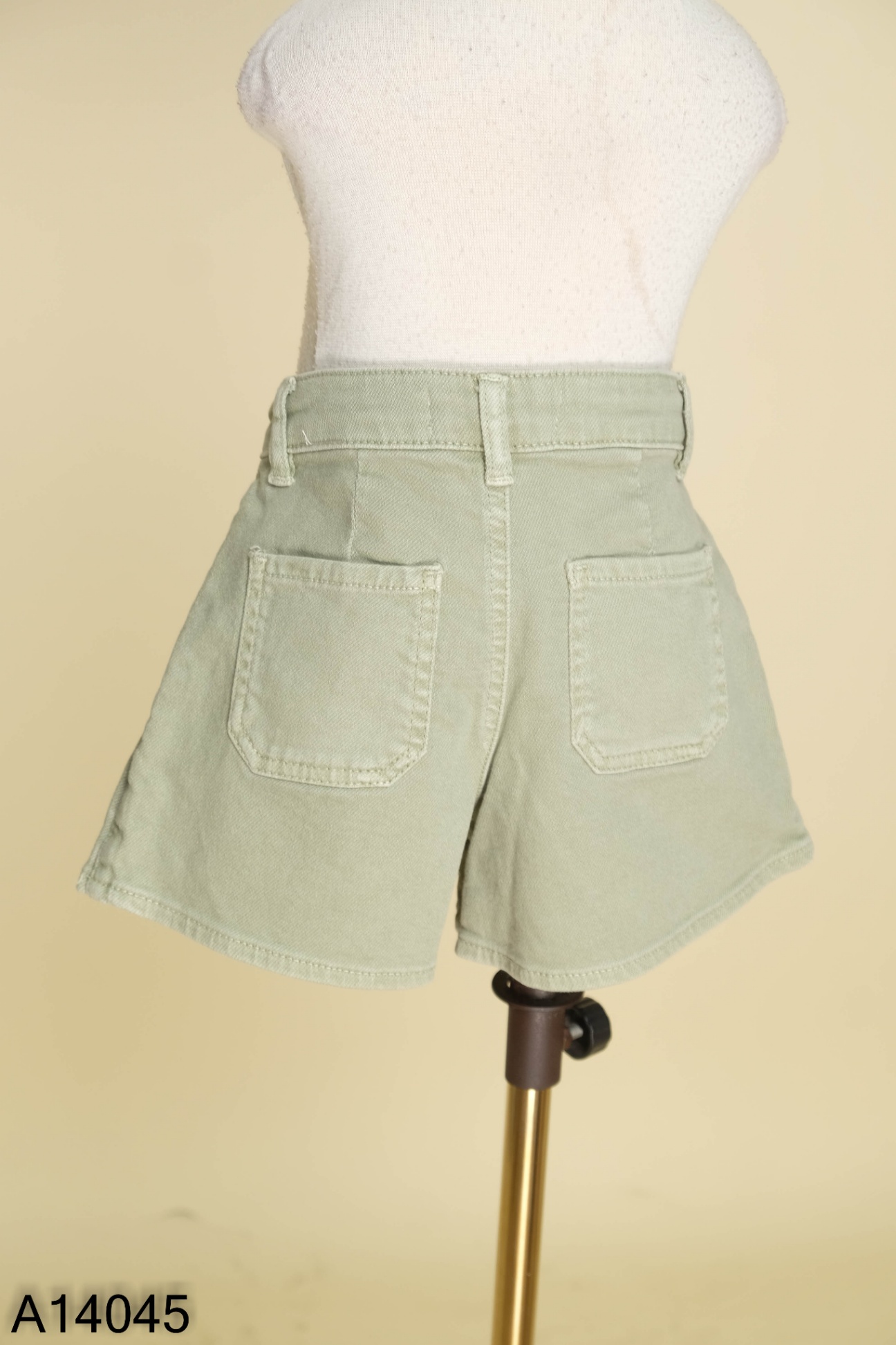 Quần giả váy ZARA jeans xanh xếp ly KIDS