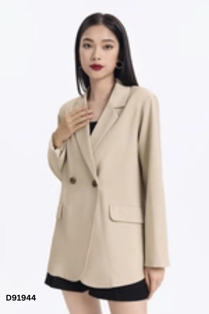 Áo khoác blazer nâu sữa