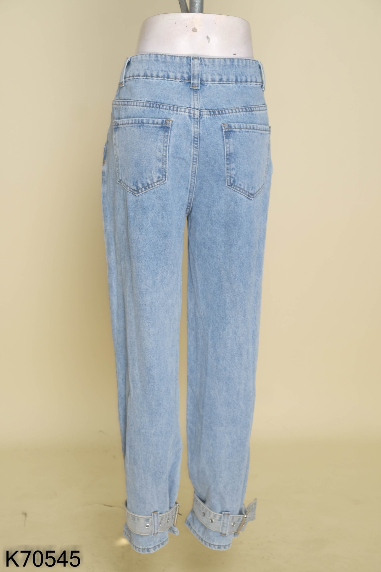 Quần jeans SHEIN xanh trơn