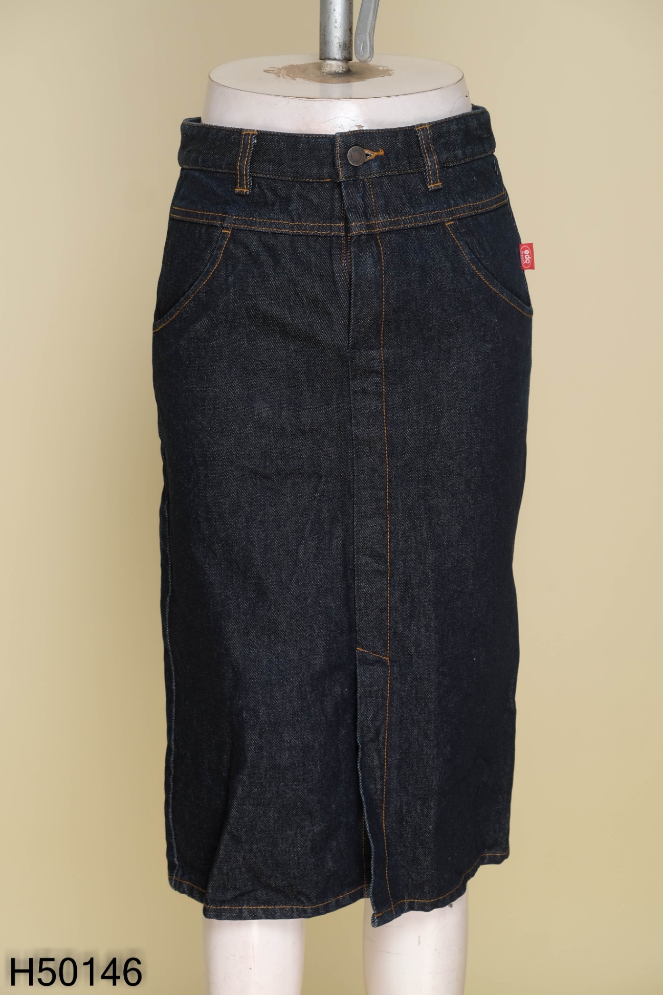 Chân váy jeans xanh đen