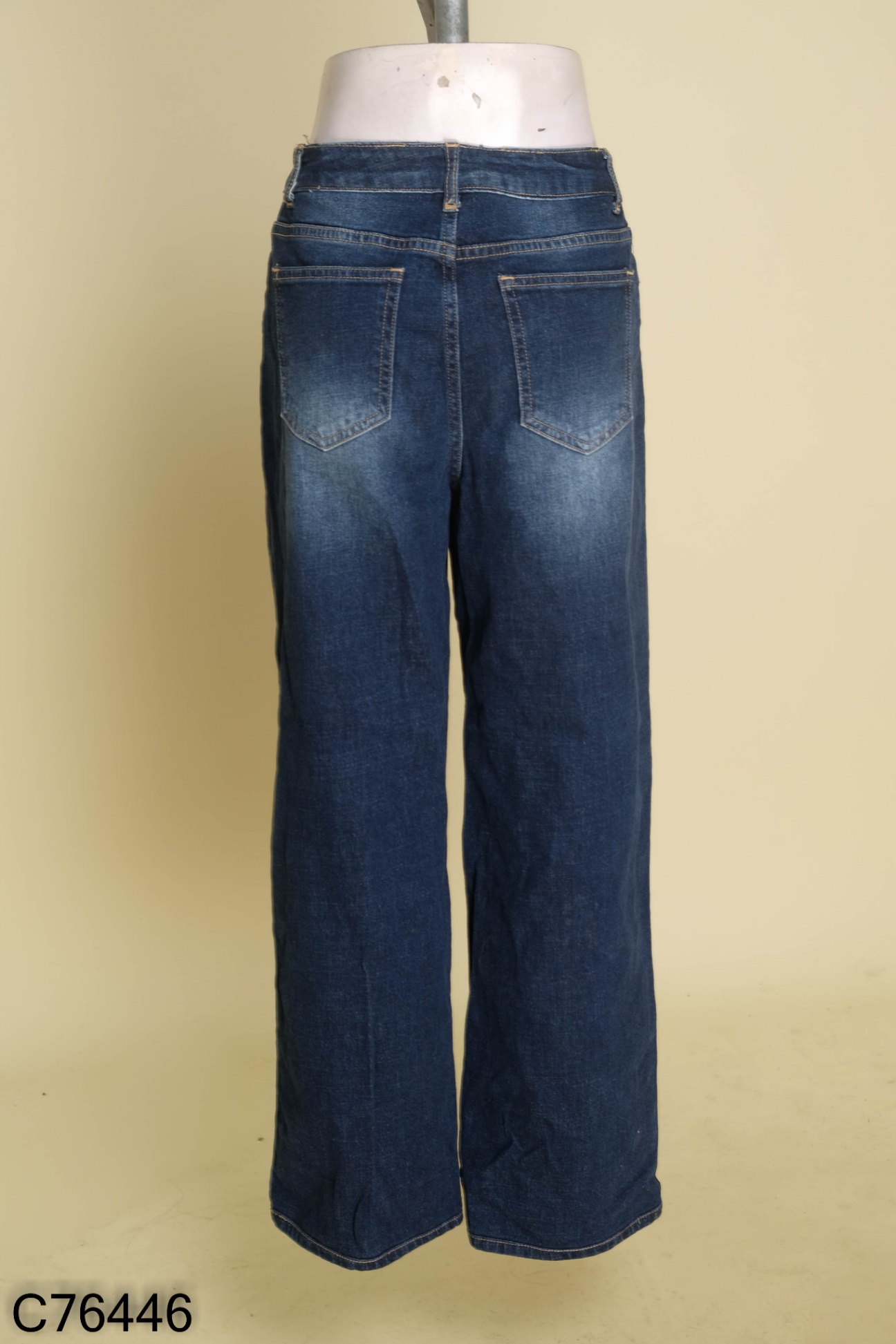 Quần baggy jeans xanh