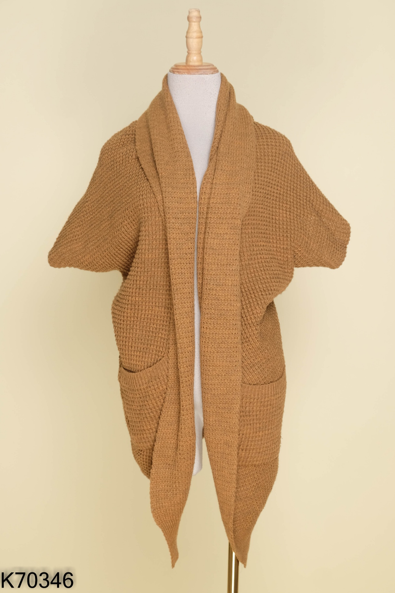 Cardigan len nâu