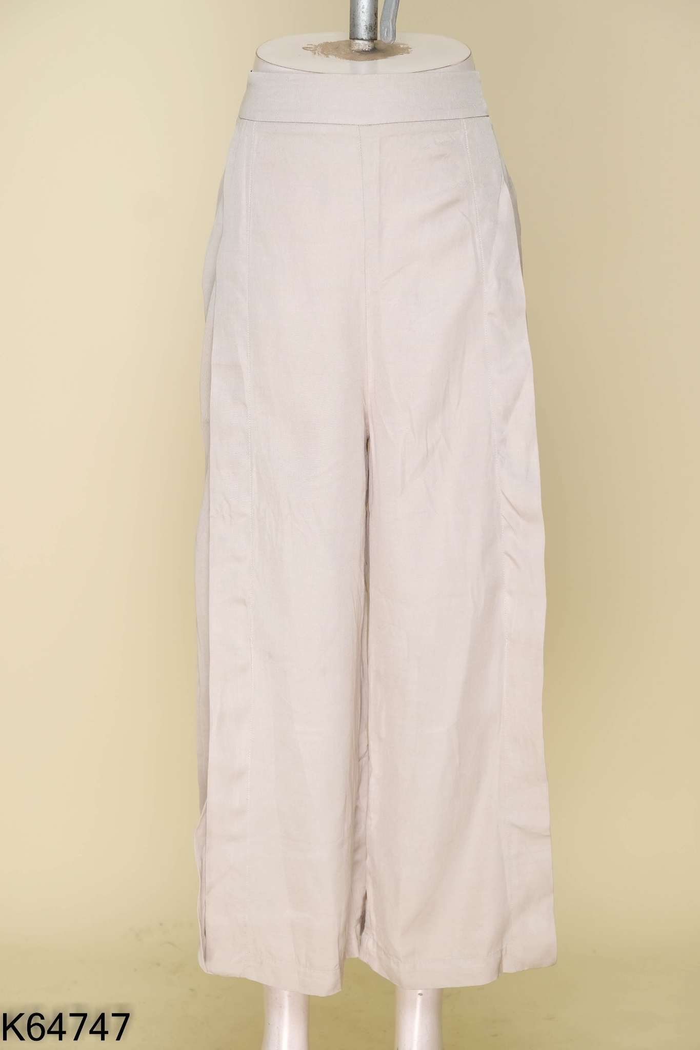 Quần culottes-be trơn