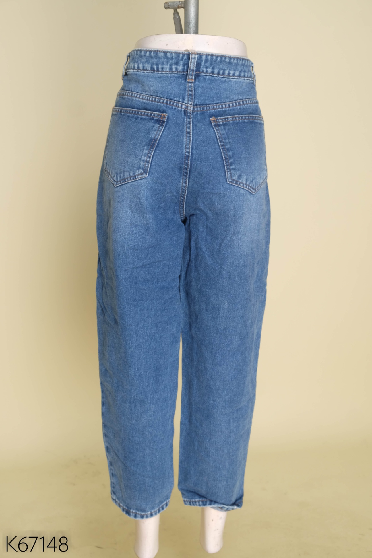 Quần jeans IVY MODA xanh trơn