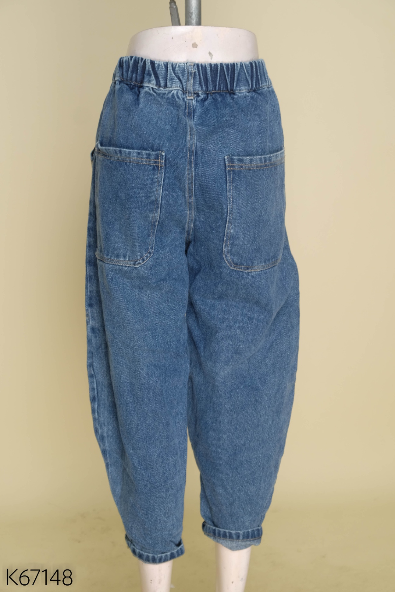 Quần jeans xanh chun KIDS