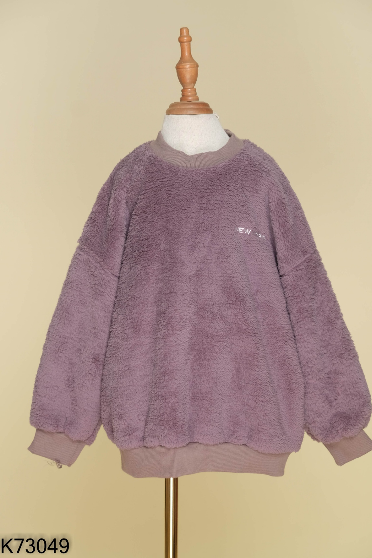 Áo sweater lông nâu KIDS