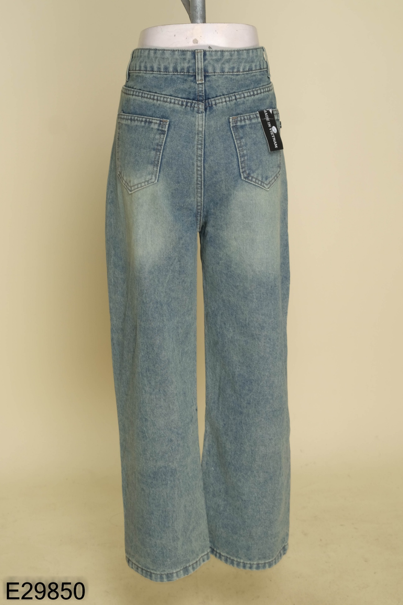 NEWTAG Quần jeans xanh trơn