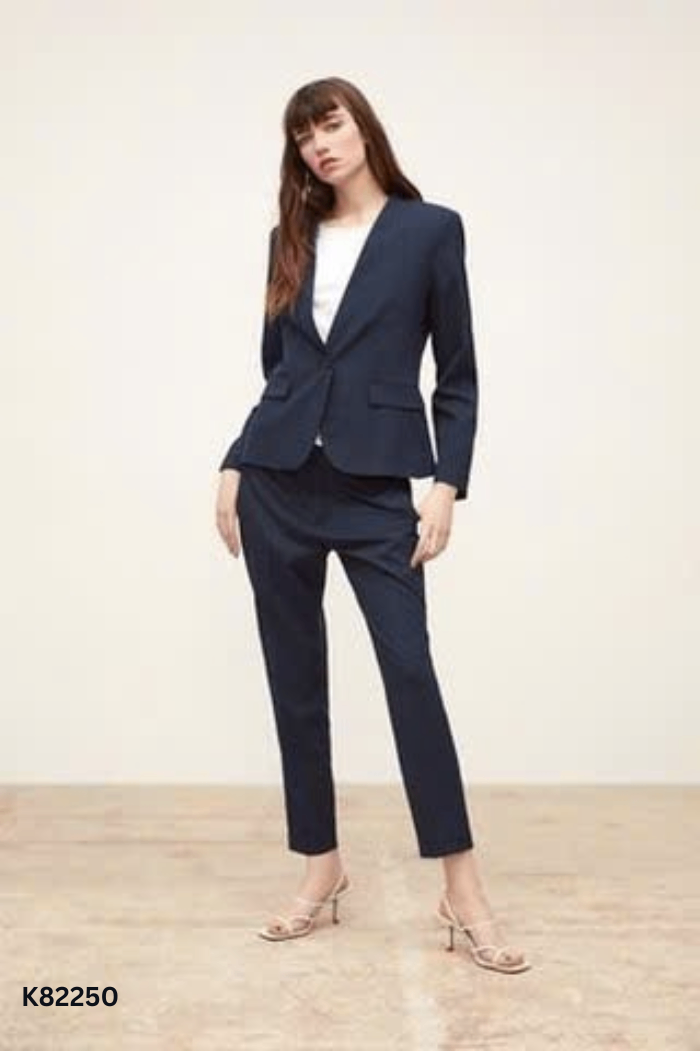 NEWTAG Set Áo vest ZARA xanh than kẻ + quần dài