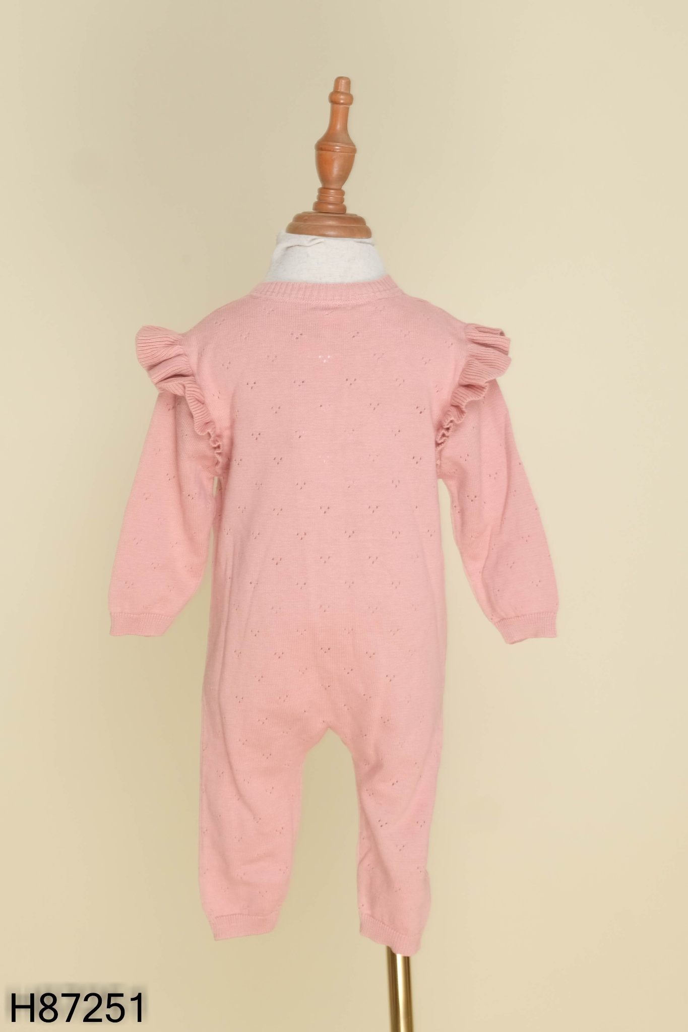 Bodysuit len hồng bèo KIDS