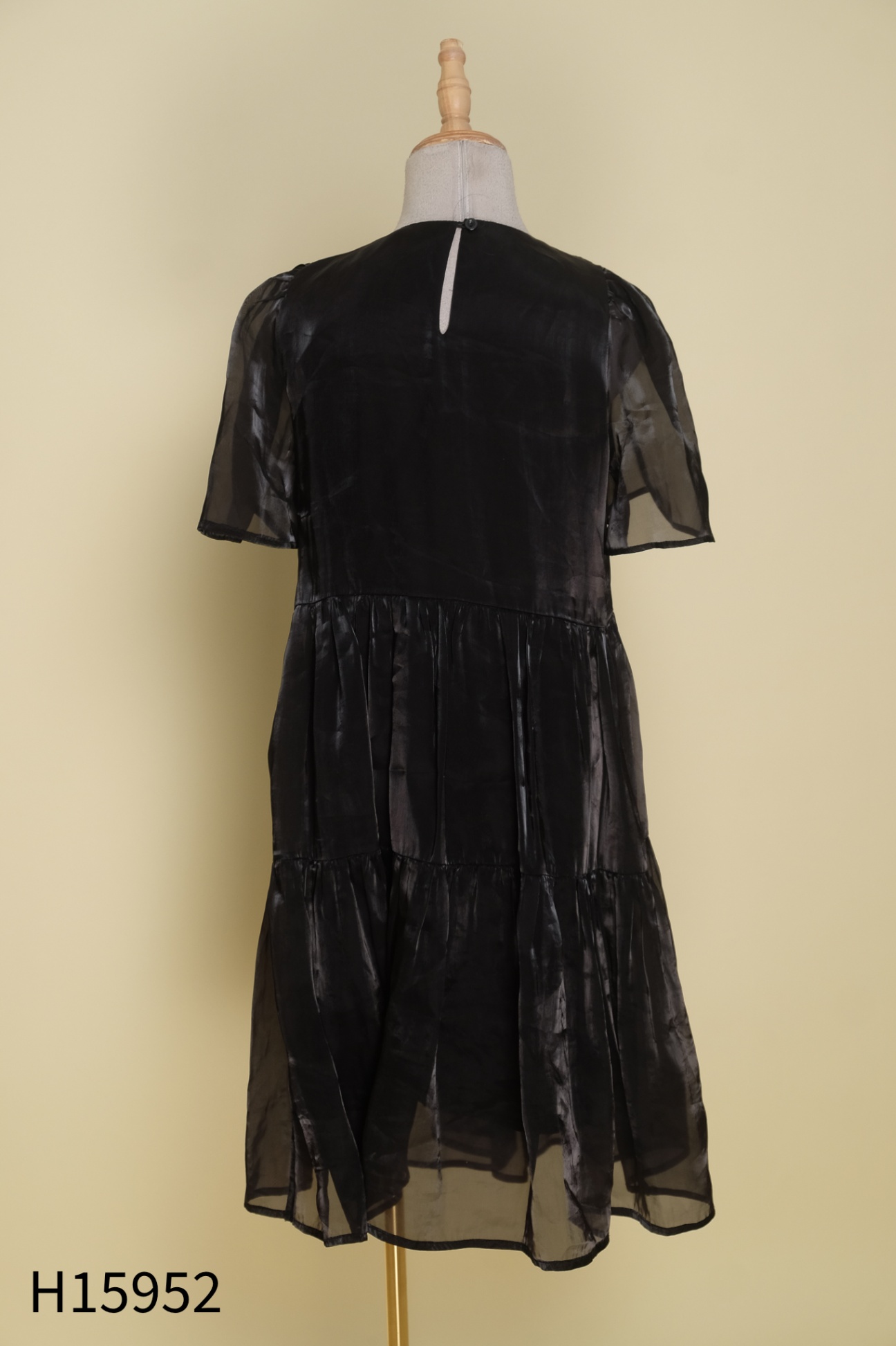 Váy babydoll CUNNIE STORE organza đen