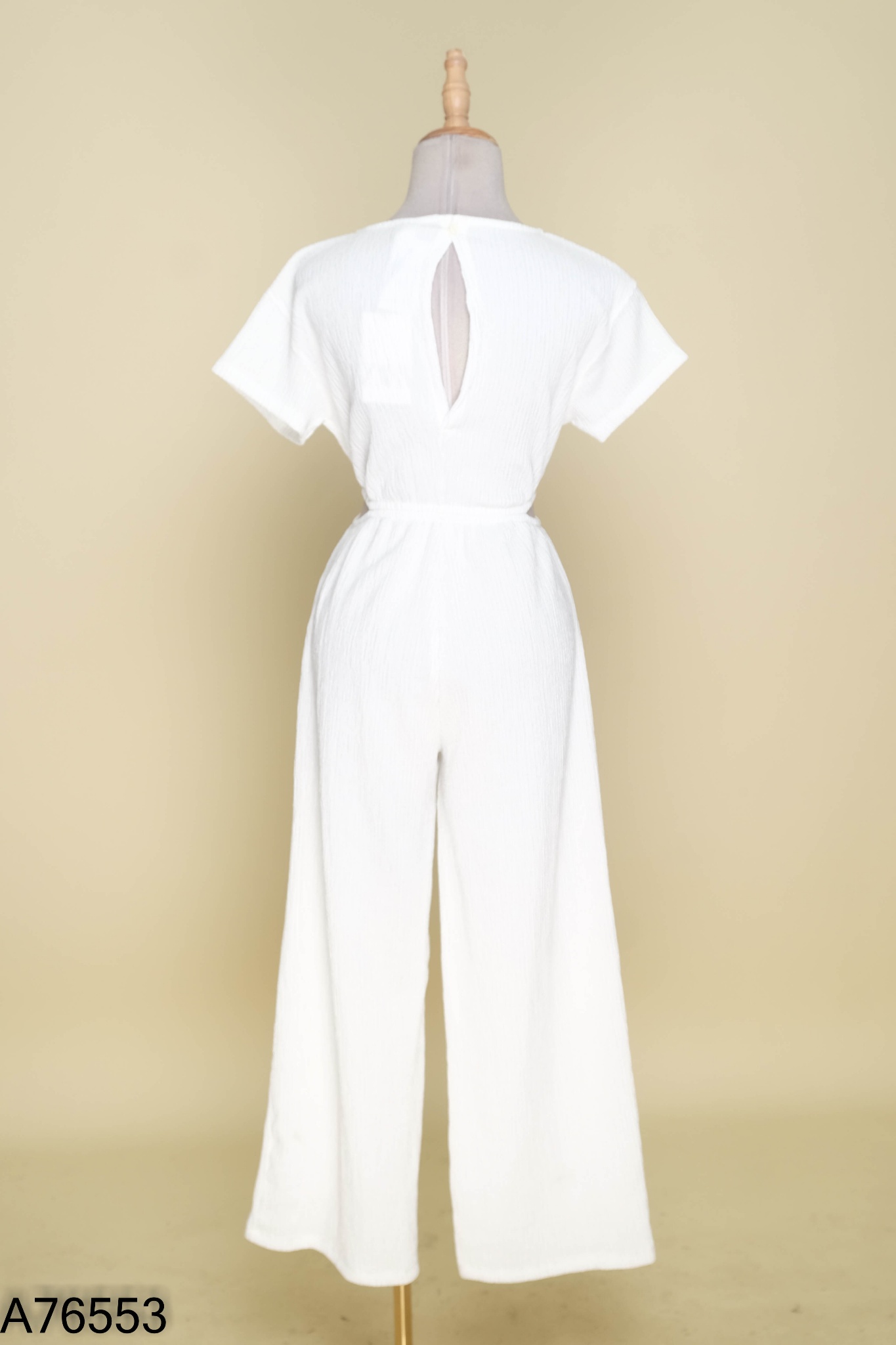 NEWTAG jumpsuits ZARA trắng khoét eo