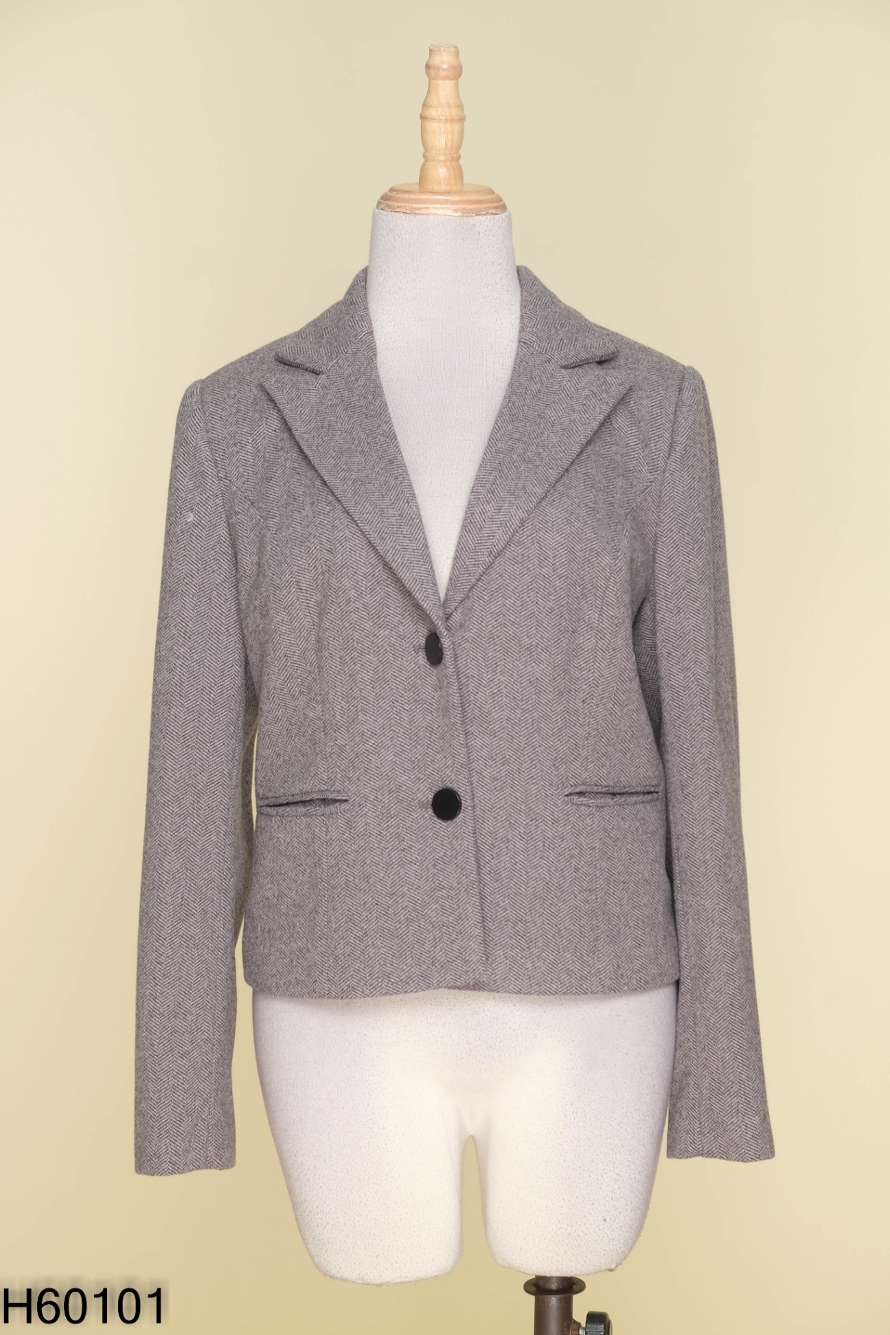 Áo blazer ILU dạ ghi