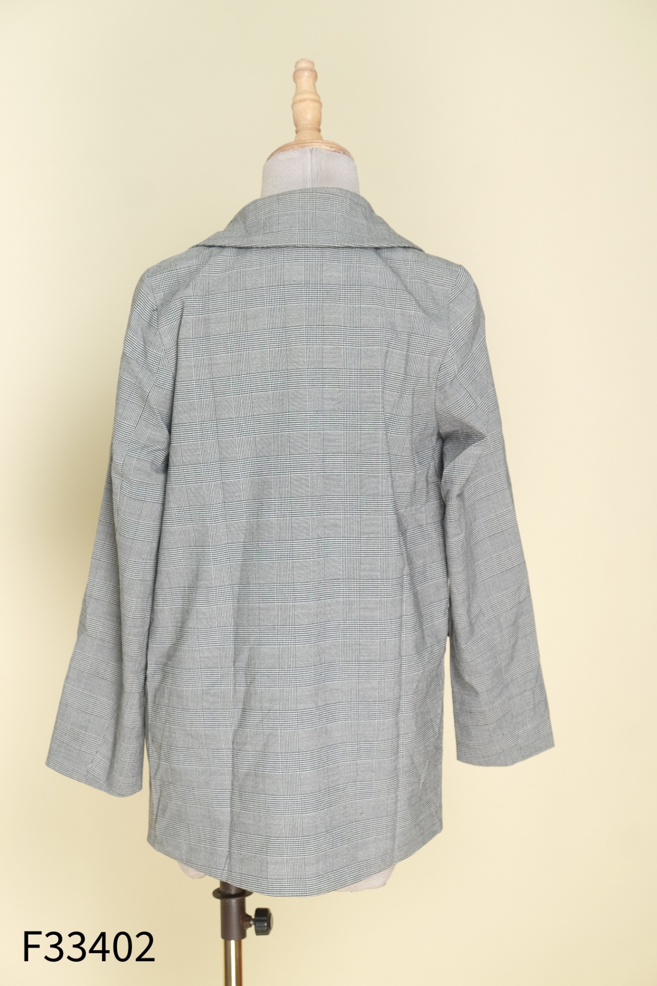 Blazer xám kẻ