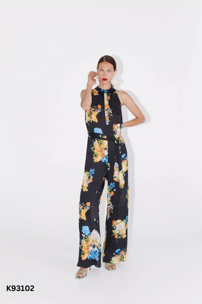 Jumpsuit ZARA đen hoa