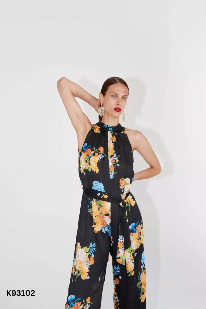 Jumpsuit ZARA đen hoa