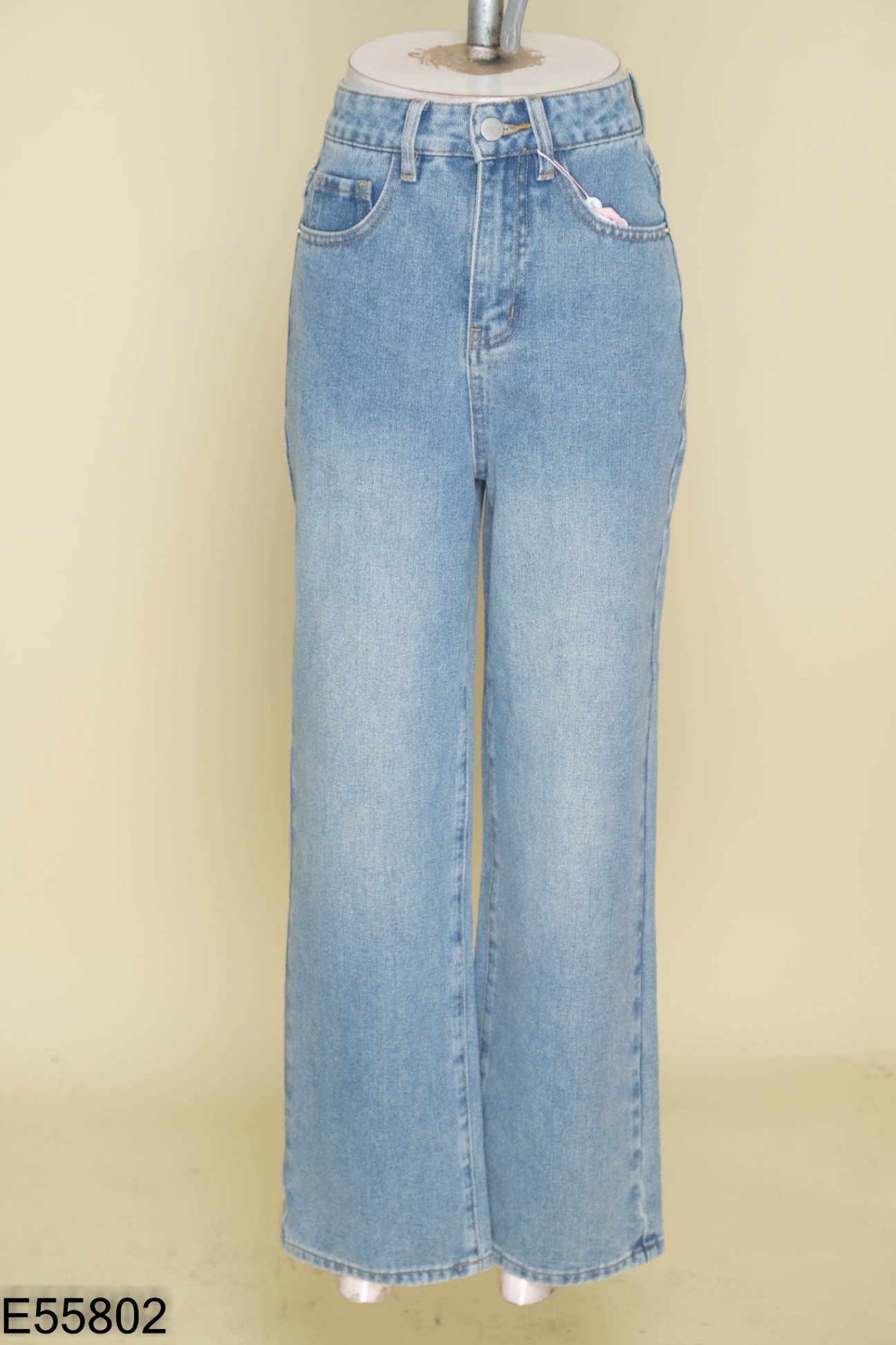 NEWTAG Quần jeans xanh trơn