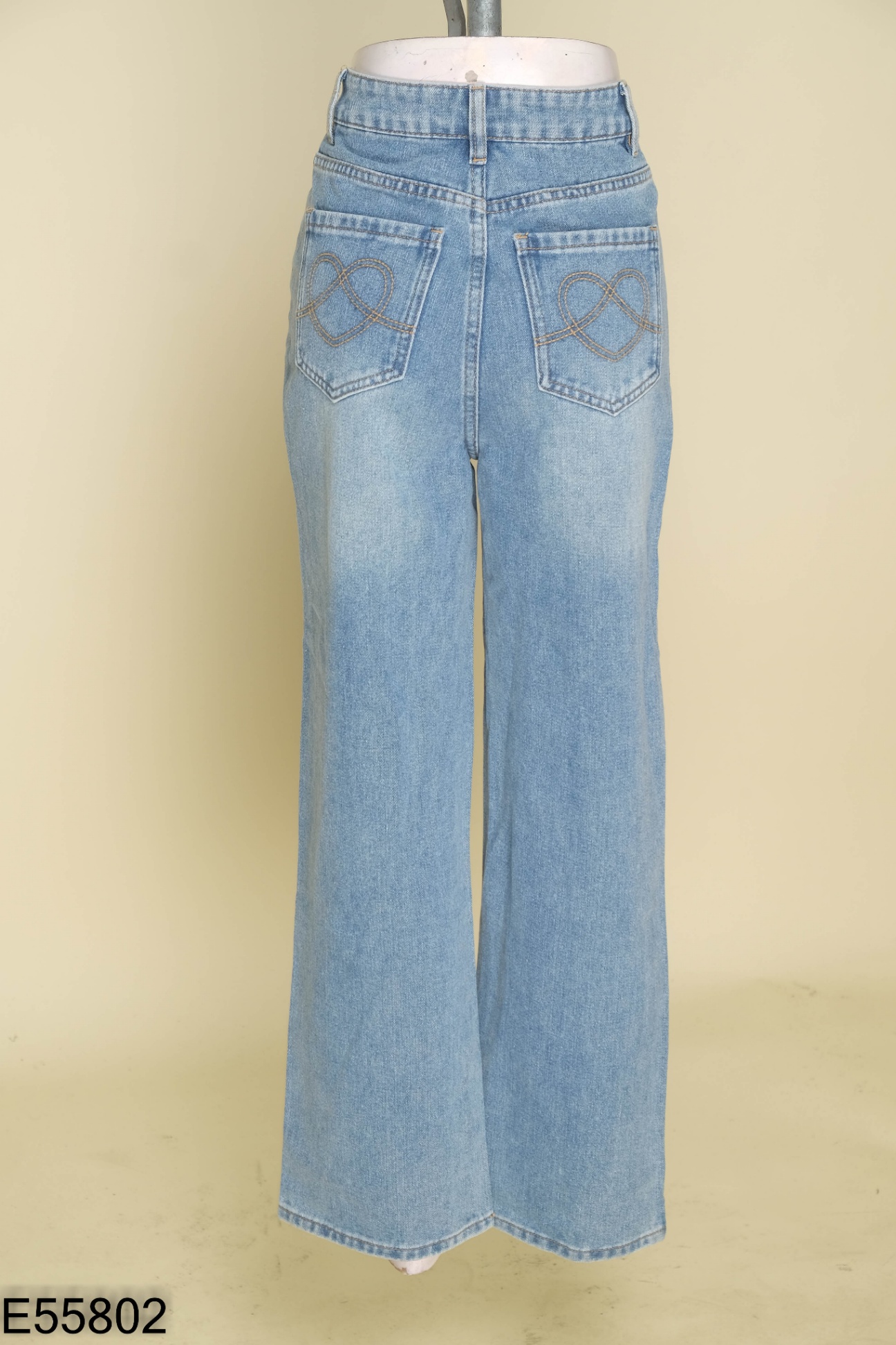 NEWTAG Quần jeans xanh trơn