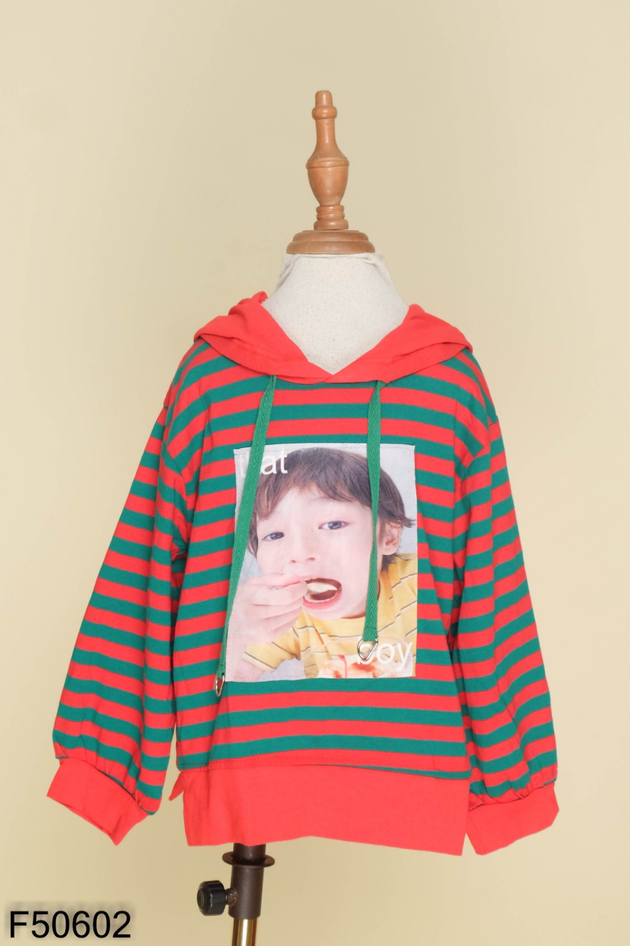 Áo hoodie kẻ đỏ xanh kids