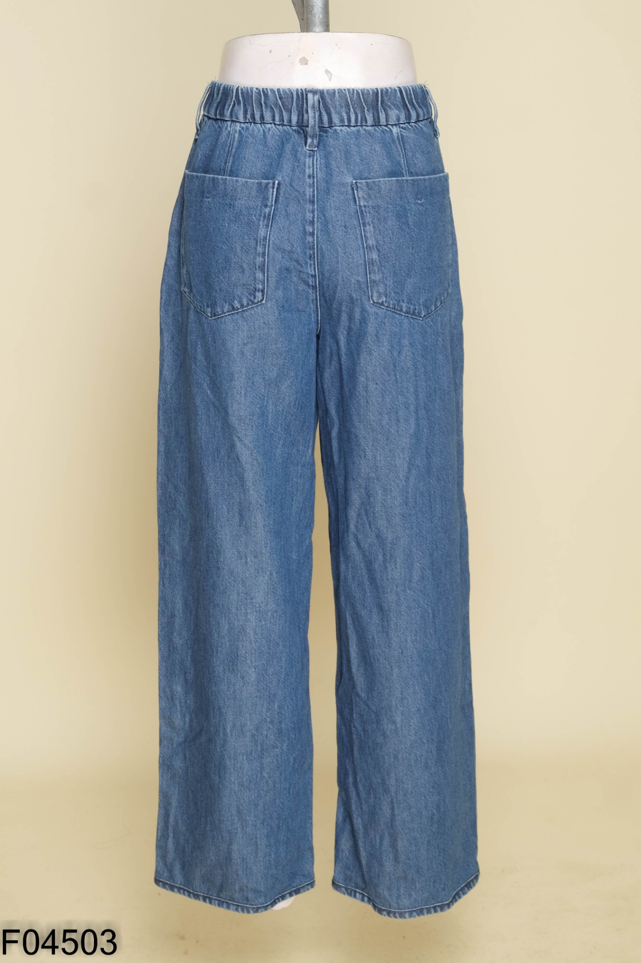 Quần culottes jeans xanh đậm