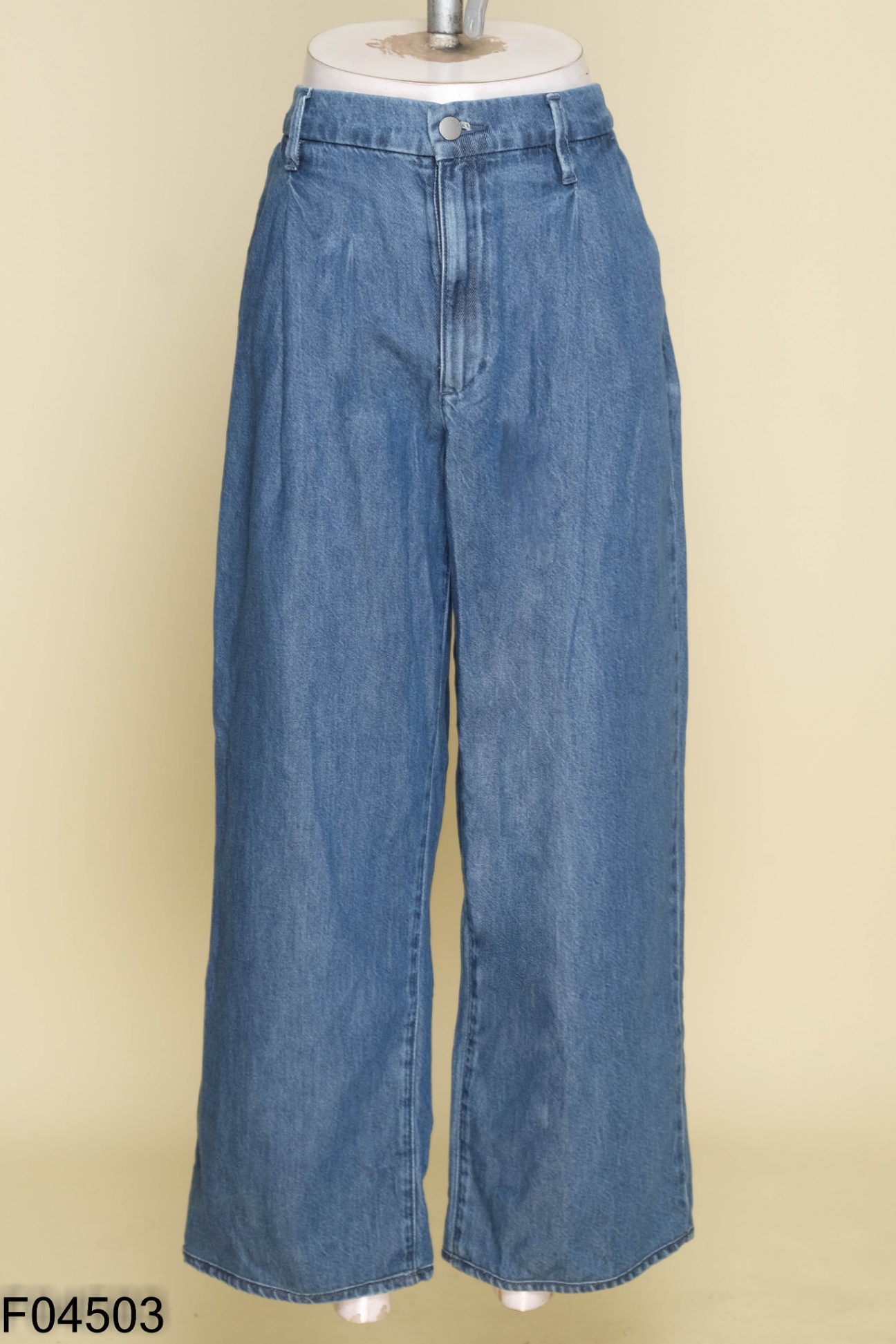 Quần culottes jeans xanh đậm