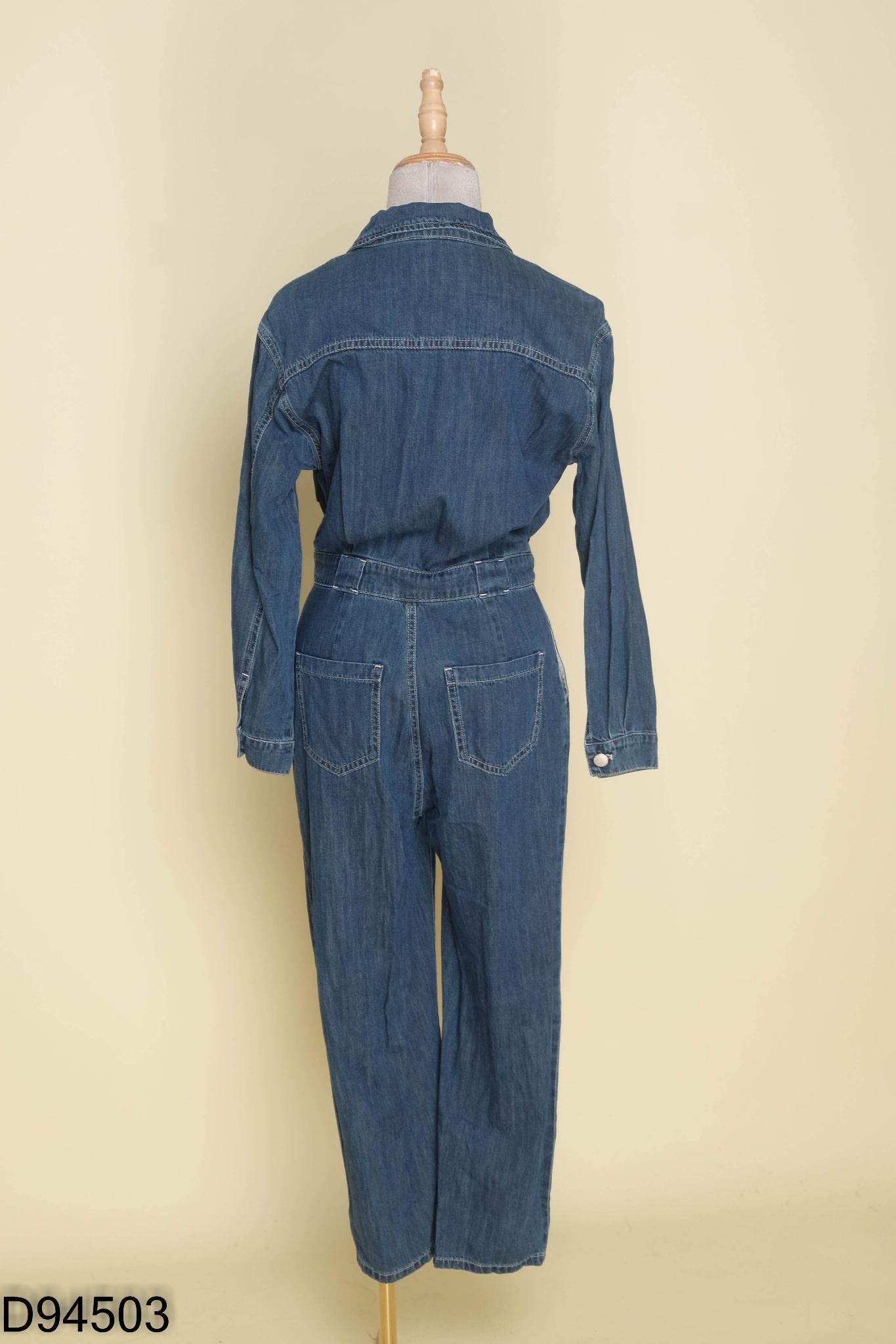 Jumpsuits jeans xanh quần dài