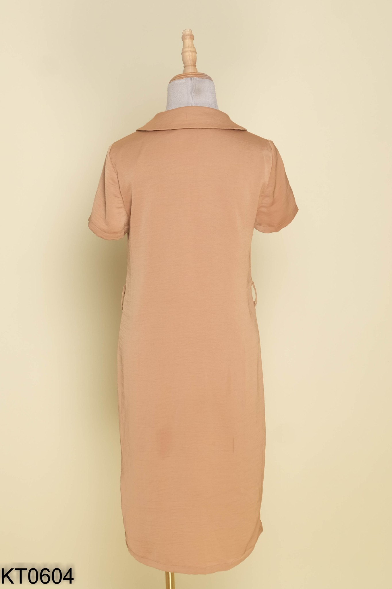 Váy nâu ADORE DRESS phối cúc