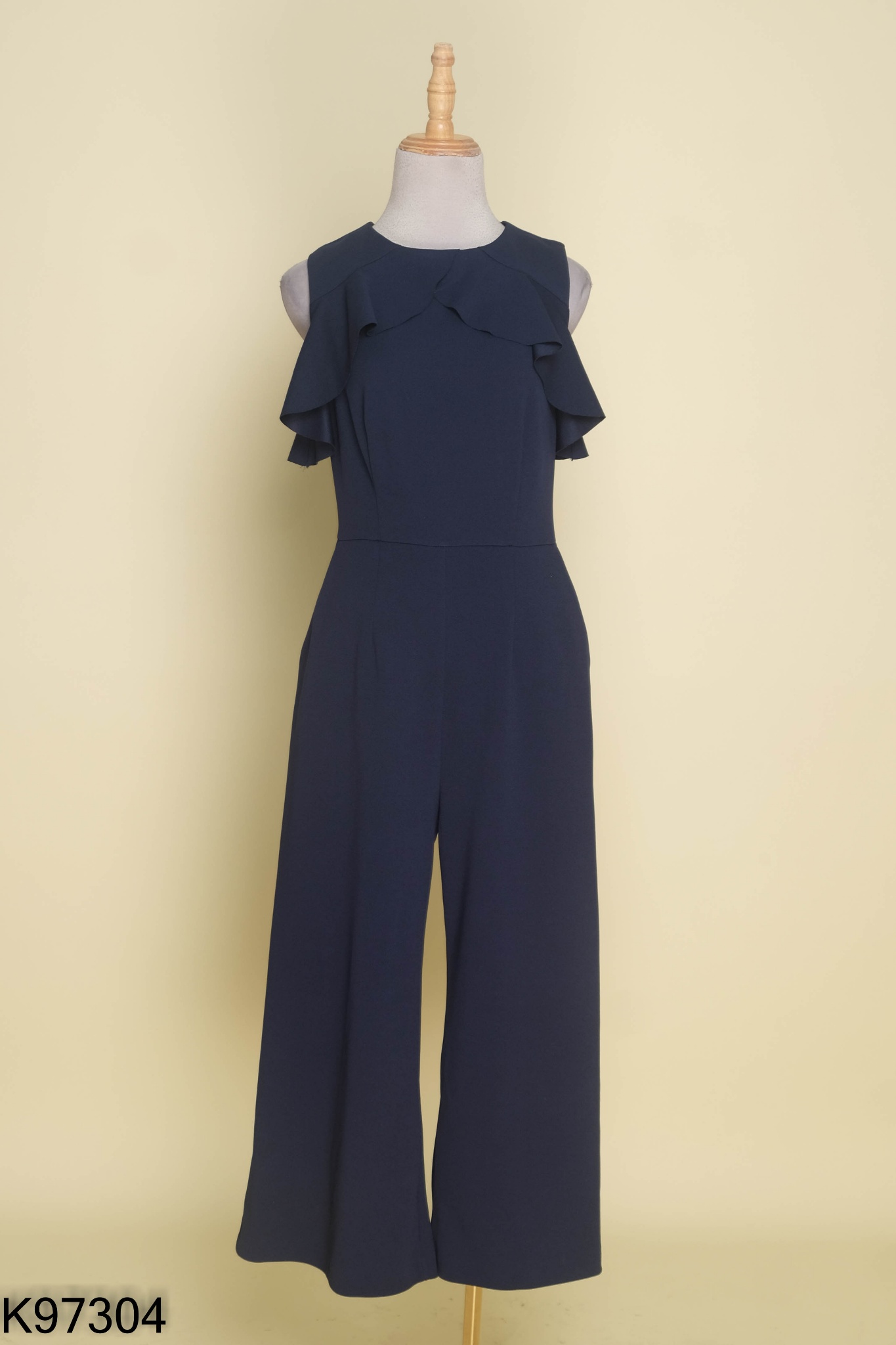 Jumpsuits xanh than WARE HOUSE phối bèo