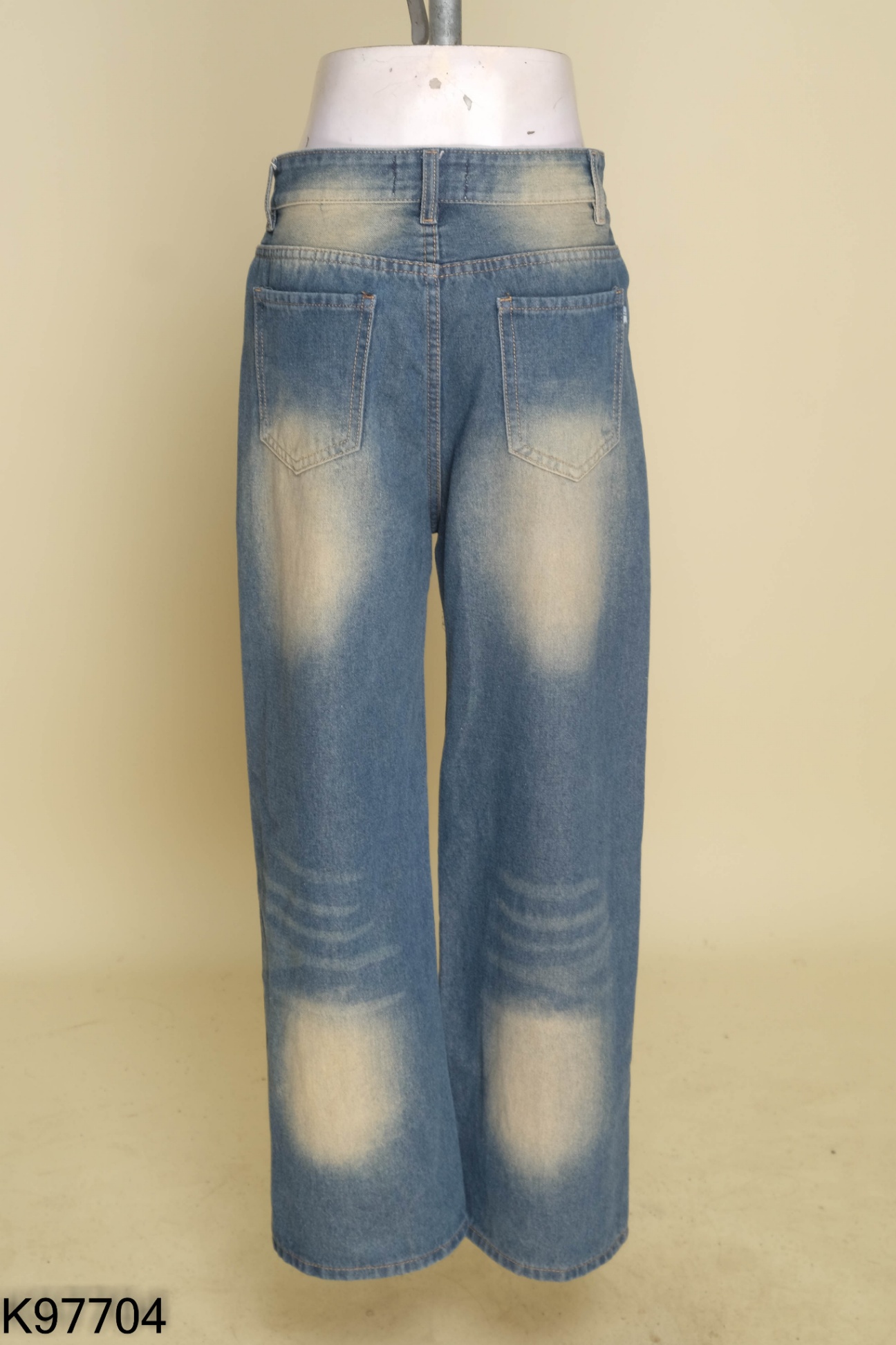 Quần jeans CALEM CLUB xanh vàng