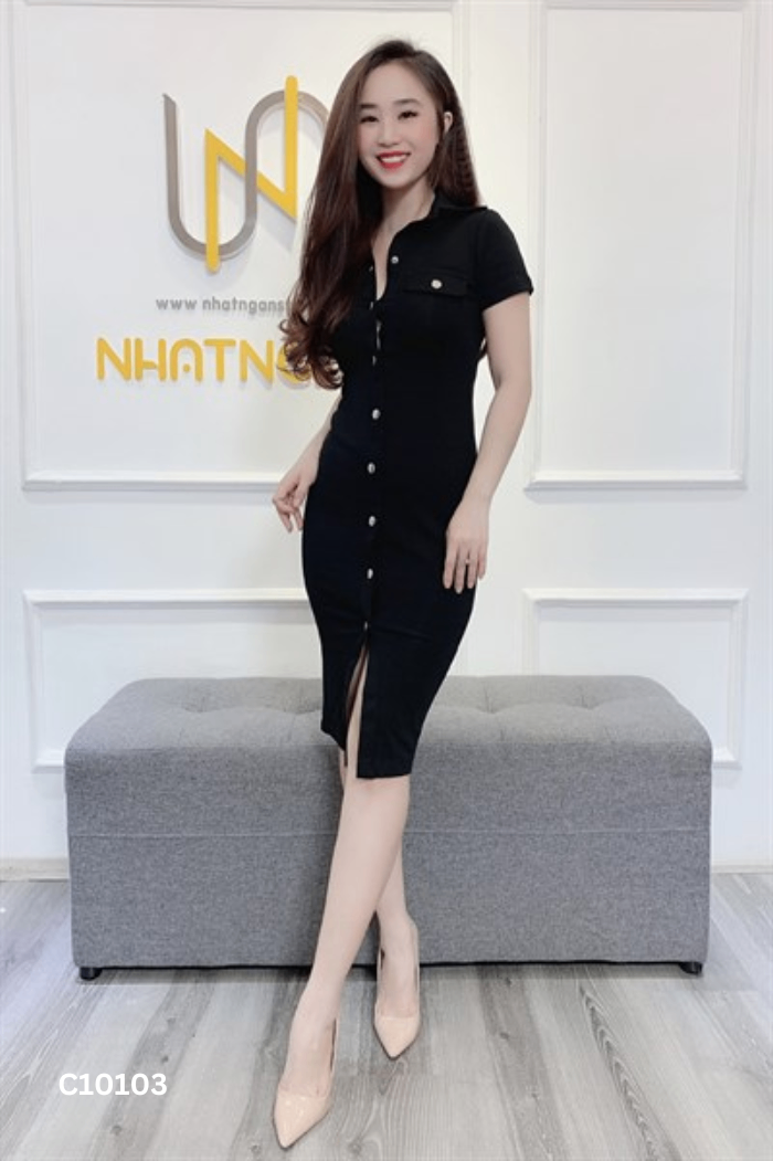Váy tun body cổ Đức