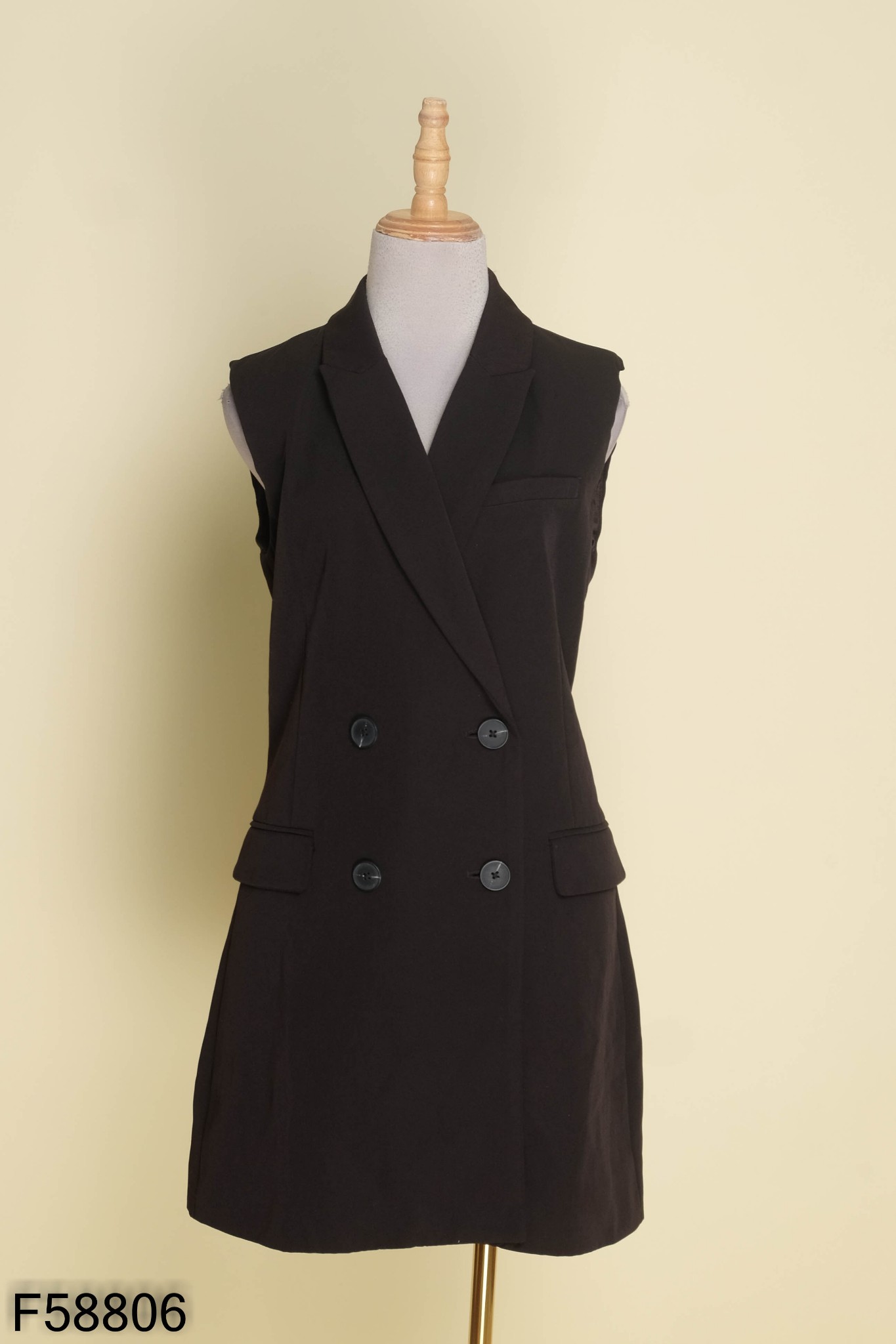 Áo blazer gile STRADIVARIUS đen dài