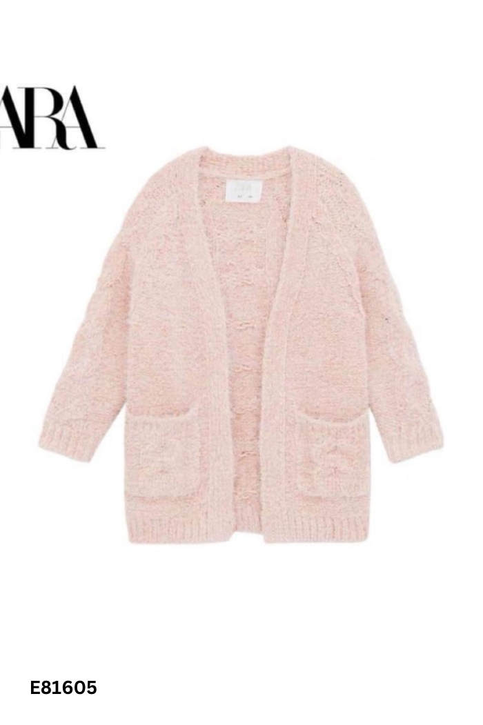 Cardigan ZARA len hồng