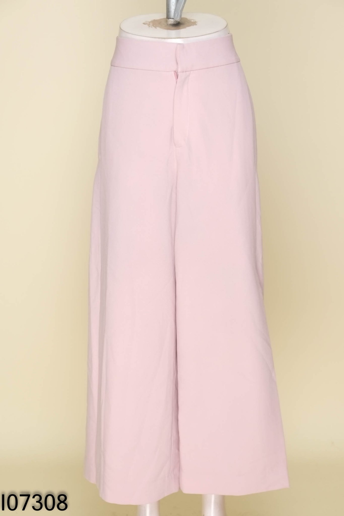 Quần culottes EVERLUXE hồng xẻ gấu