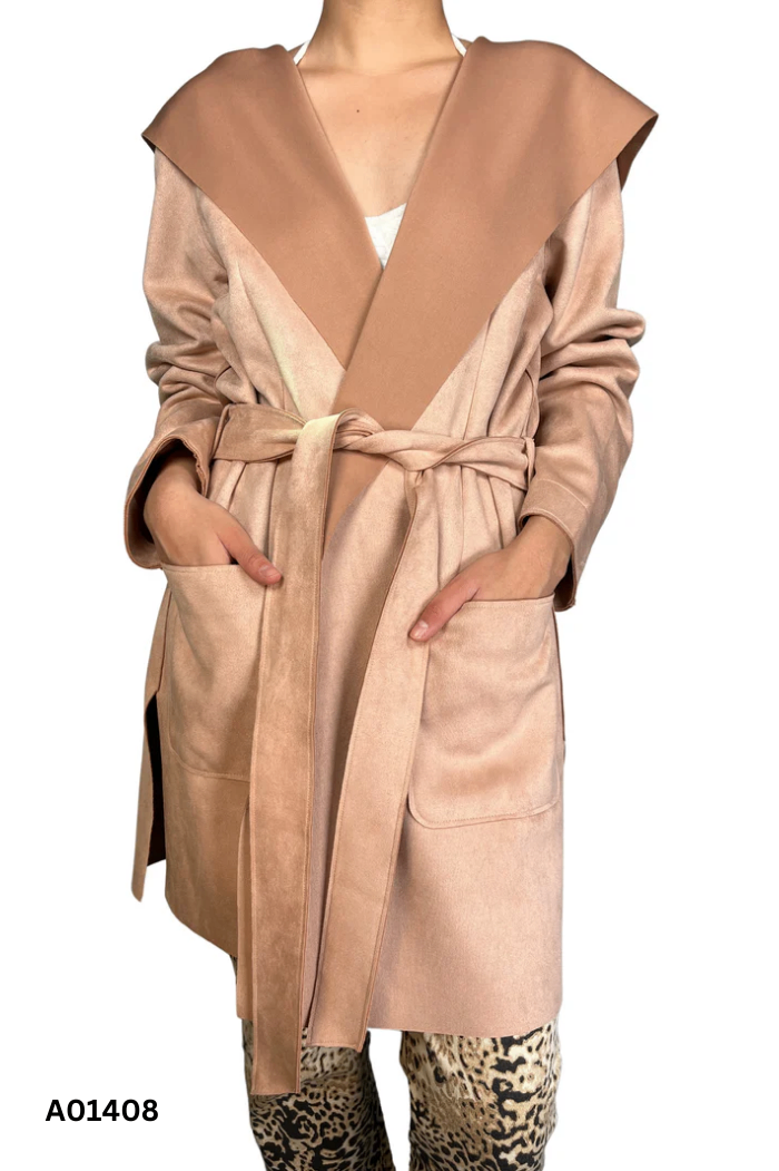 Áo khoác da lộn ZARA cam