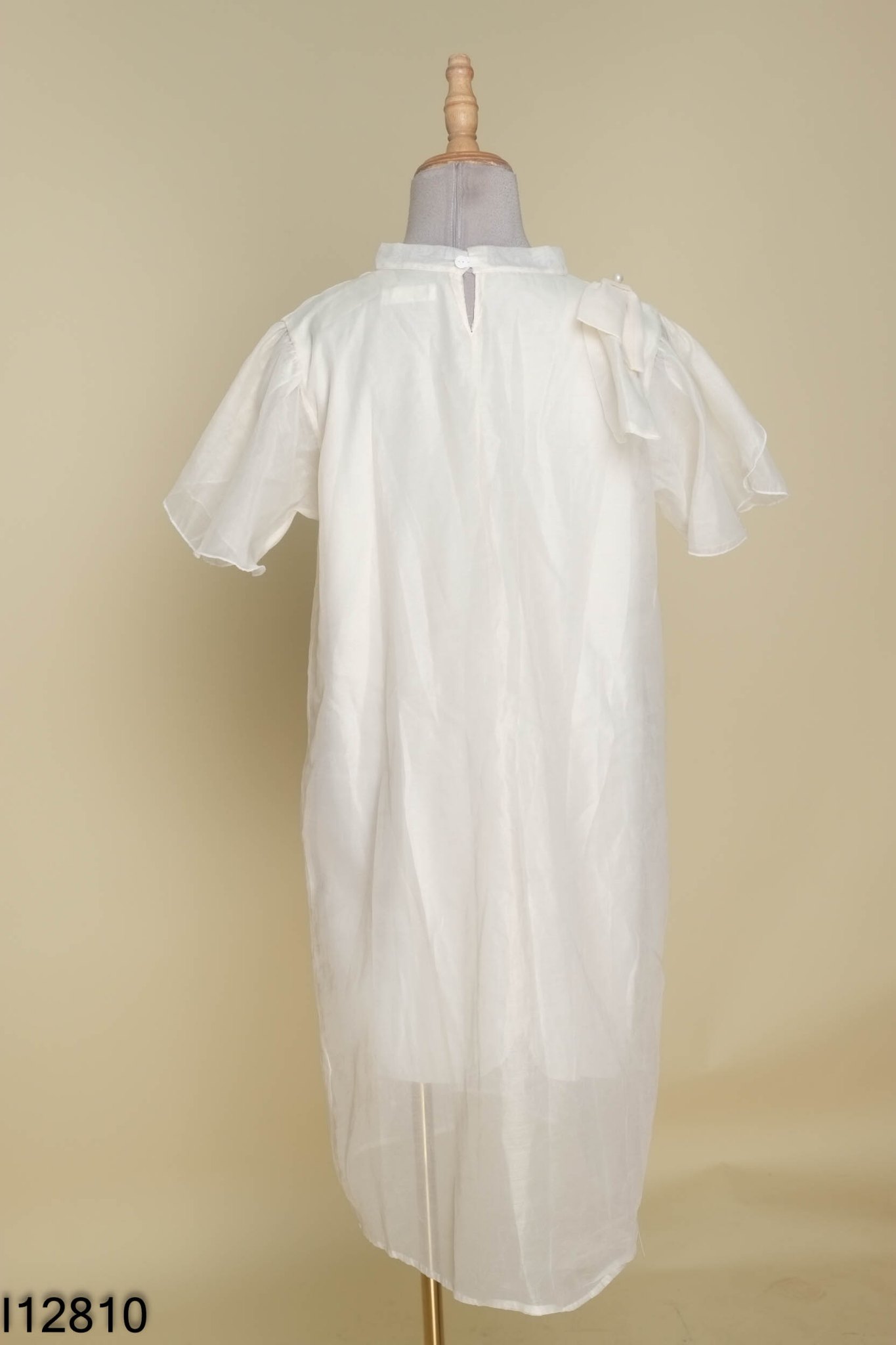 Váy suông chiffon be nơ vai