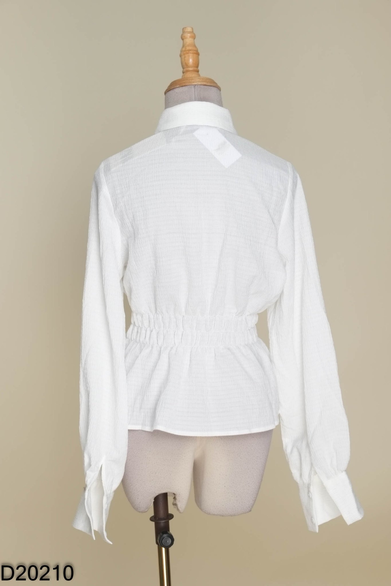 NEWTAG Áo trắng eo chun (ZARA xuất)